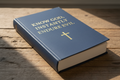 Mockup of Know God, Endure Evil — a Christian study Bible with over 2,000 curated Bible verses to fast-track your knowledge of God's glory, coming soon from Christian Wall Crosses
